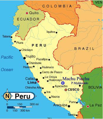 peru cusco map