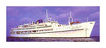 The Ambasador is a first-class luxury cruise ship in Galapagos Islands, Ecuador