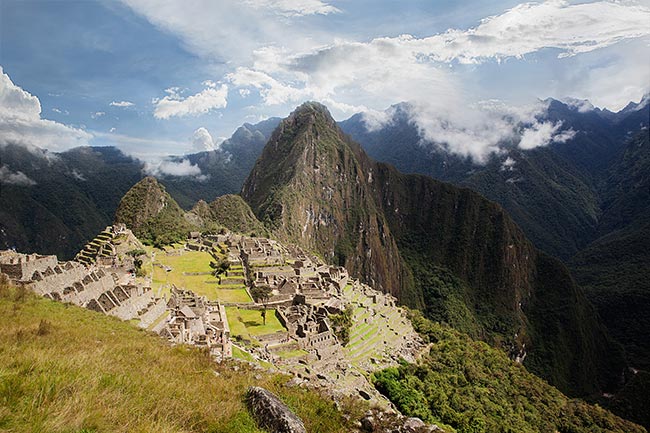 Machu Picchu sunny landscape