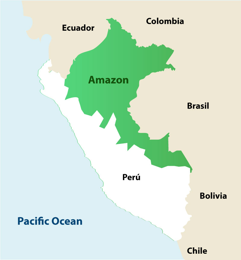 Amazon River Map Countries