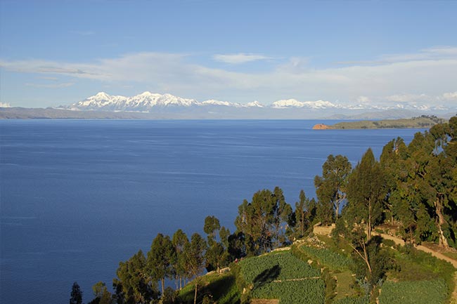 Titicaca island landscape